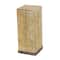 Set of 3" Brown Wood Rustic Pedestal Table, 39", 30", 22"